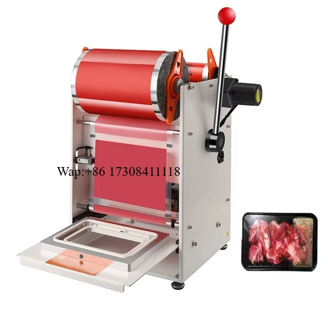 Stainless Steel Manual Sealing Machine Electric Heat Sealing for Fast Food Packaging Easy Operate Semi-Automatic for Beverages