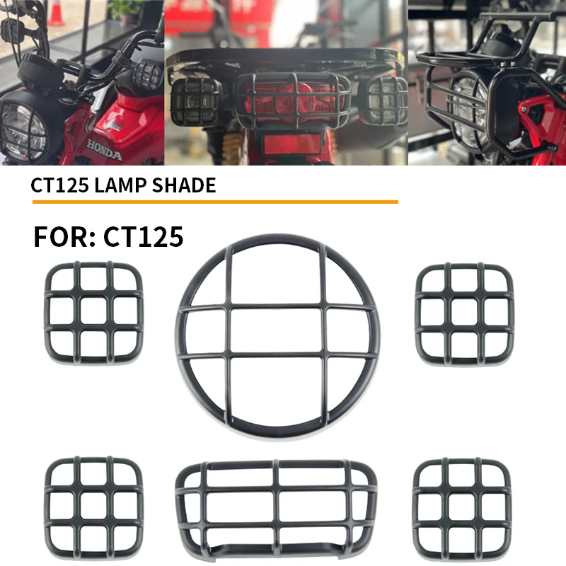 For Honda CT125 Trail 125 Hunter Cub 2020 2021 2022 2023 Motorcycle Matt Black Headlight Turn Signal Taillight Grill Cover