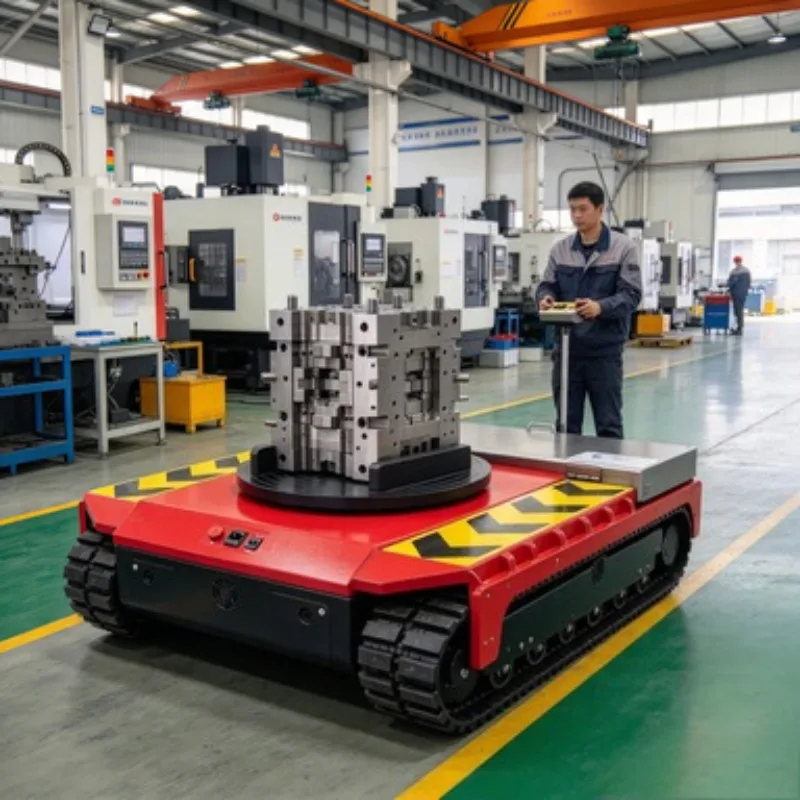 For Factory Heavy Cargo 25T Electric Tank Trolley Universal Wheel Battery Powered Remote Control Machine Mover
