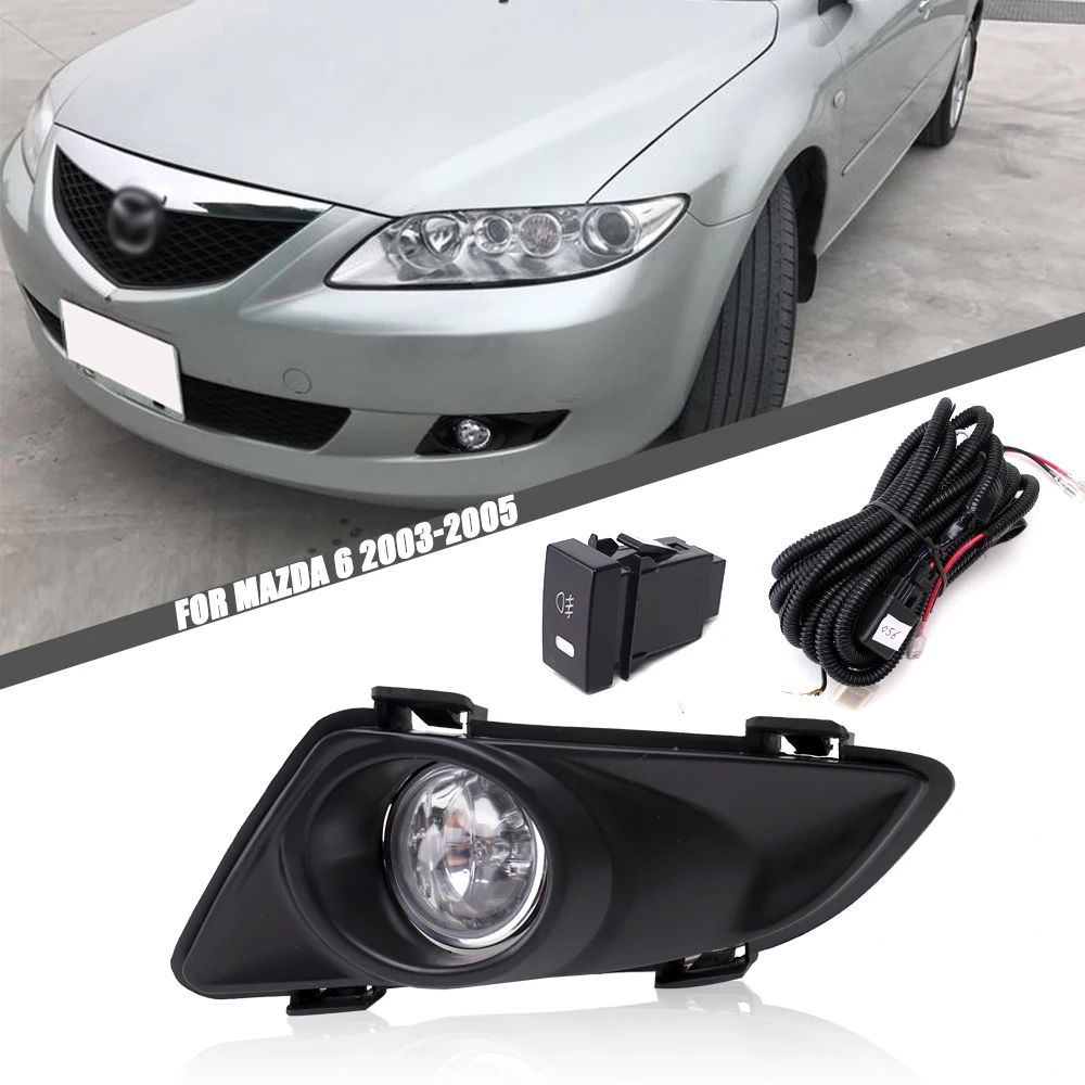 【Spot goods Real shot】FOR Mazda 6 2003 2004 2005 M6 Front Fog Lights Car Styling Spot Light Fog Lam