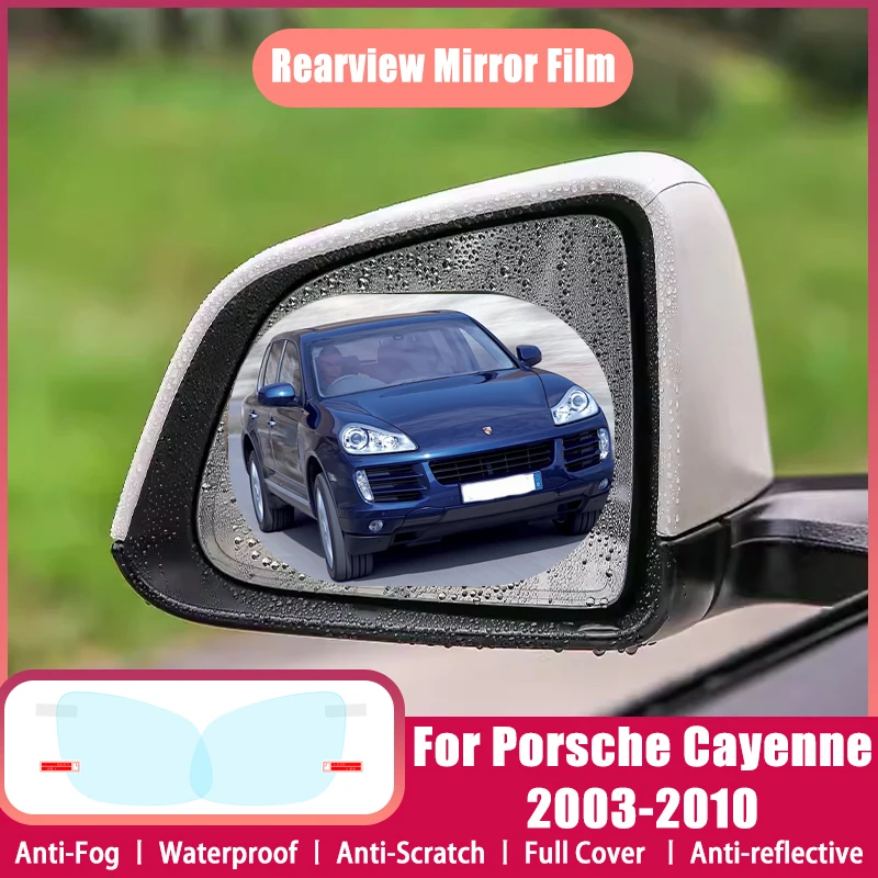 Full Cover Protective Anti-Fog Film For Porsche Cayenne 955 957 2003-2010 2004 Car Rearview Mirror Rain Waterproof  Accessories