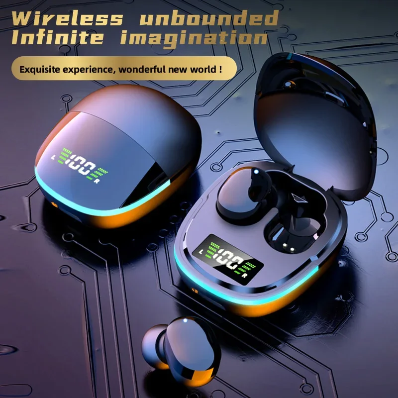 NEW G9S Game Tws Bt 5.1 Low Latency Earphone 8D Hi Fi Led Light Touch Wireless Earbuds In-ear Gaming Headsets