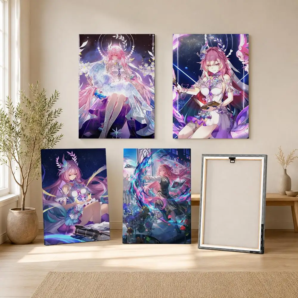 Cyrene Honkai Star Rail Framed Wall Painting Ready to Hang Canvas Art Painting Poster for Living Room Bedroom Home Decor Decals