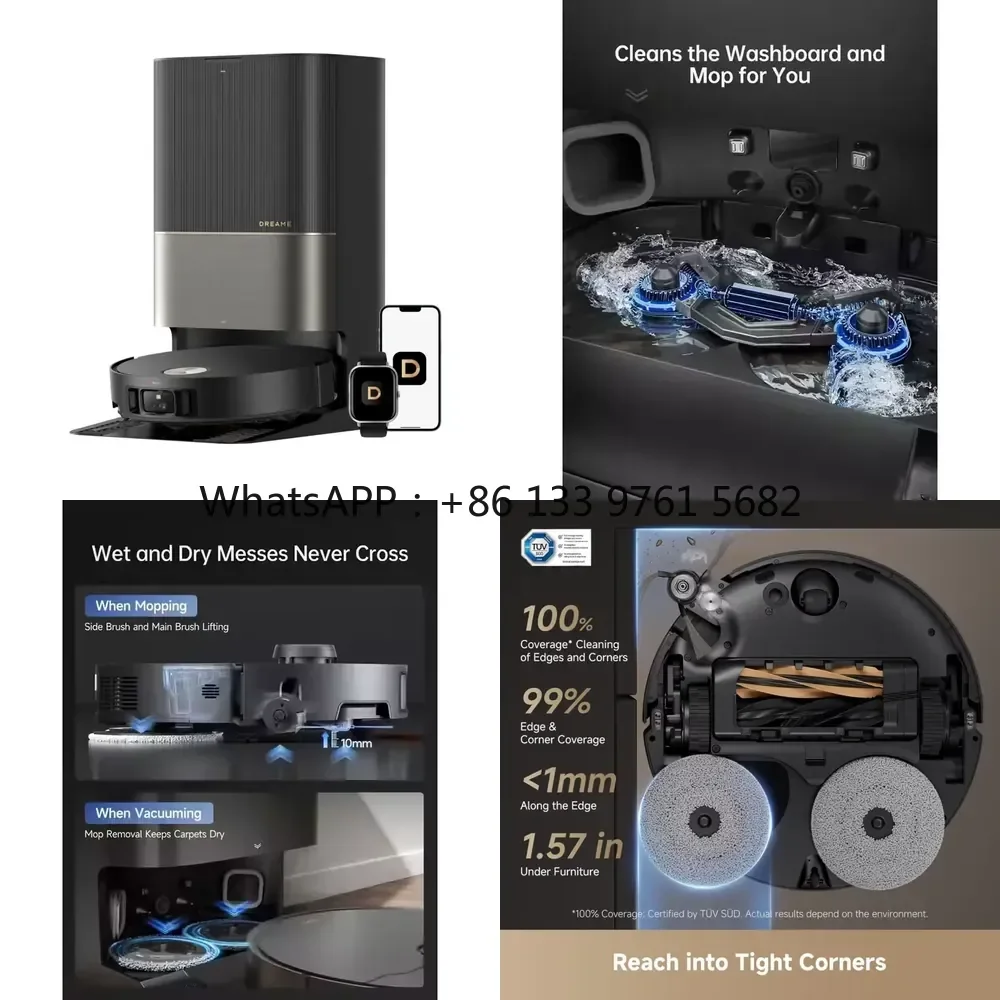 WSQ DREAME X50Ultra Complete Vacuum Cleaner Tracked 20000Pa Self-Cleaning Automatic LDS VSLAM APP Wet/Dry Mopping EU
