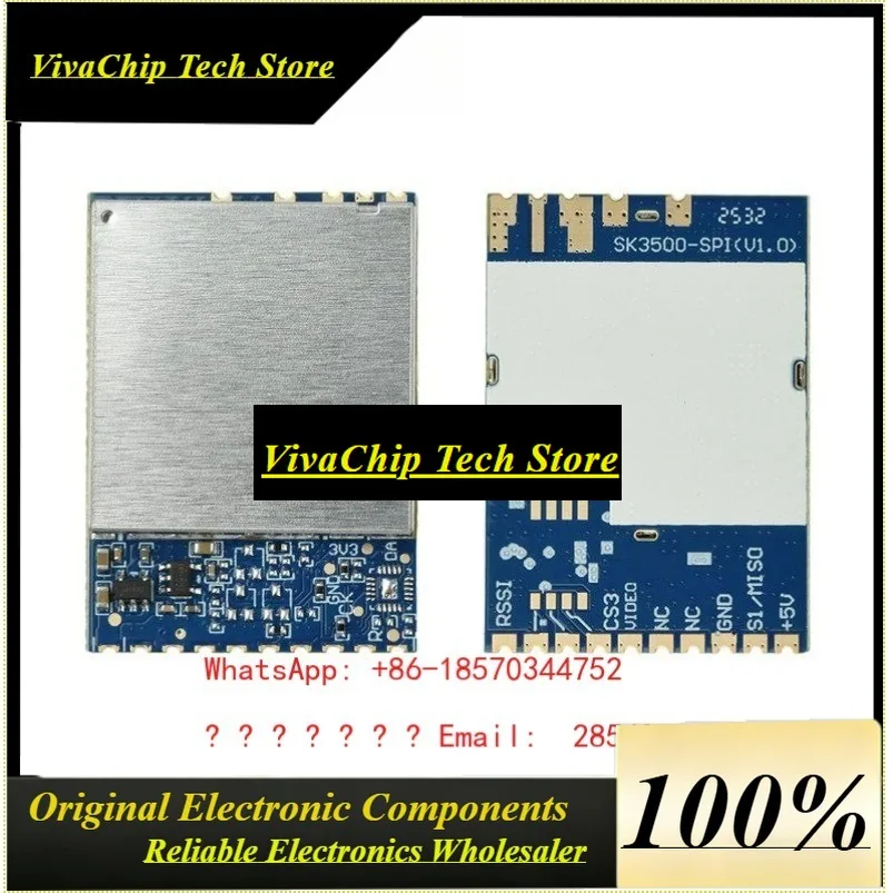 VivaSK3500-SPI 3.3G Image Transmission Module FPV Analog Wireless DC 5V Audio & Video Transmission Receiving Module