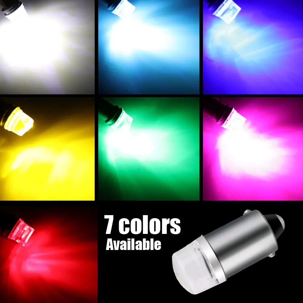 2Pcs BA9S T4W Led Bulb T2W T3W H5W Car light bulb 2 LED 2835 SMD 12913 12910 12929 LED Indicator Bulb License Plate Bulb DC 12V