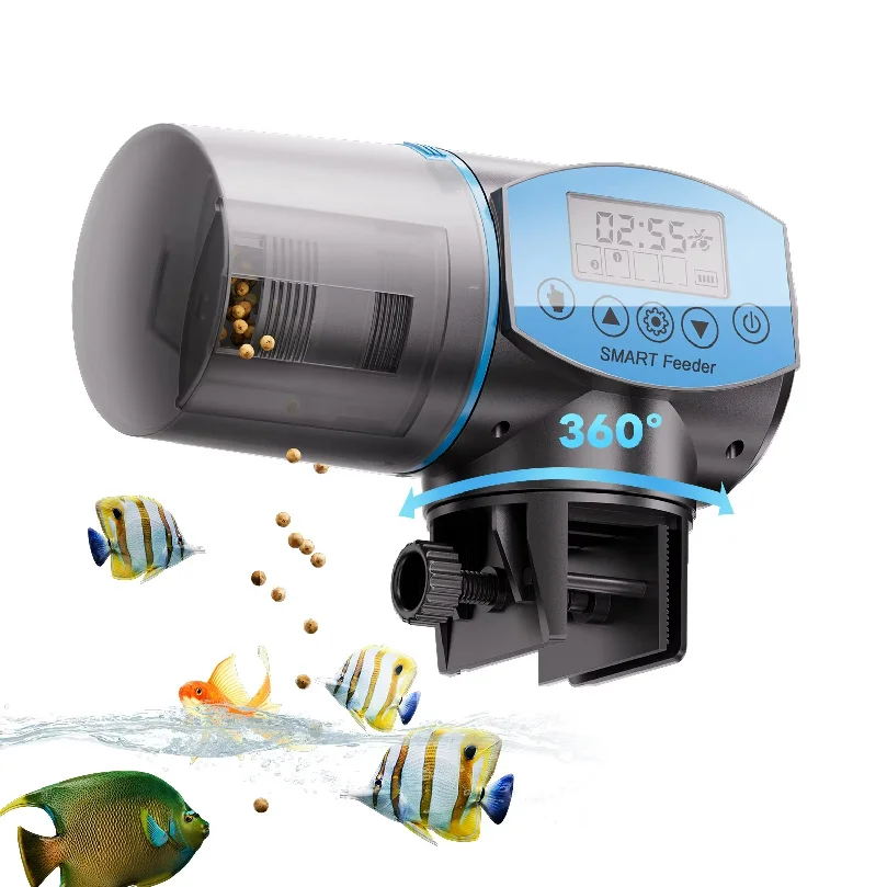 200ml Auto Smart Large-capacity Fish Tank Automatic Feeder Intelligent Timing Automatic Fish Feeder Aquarium Goldfish Fish Feede