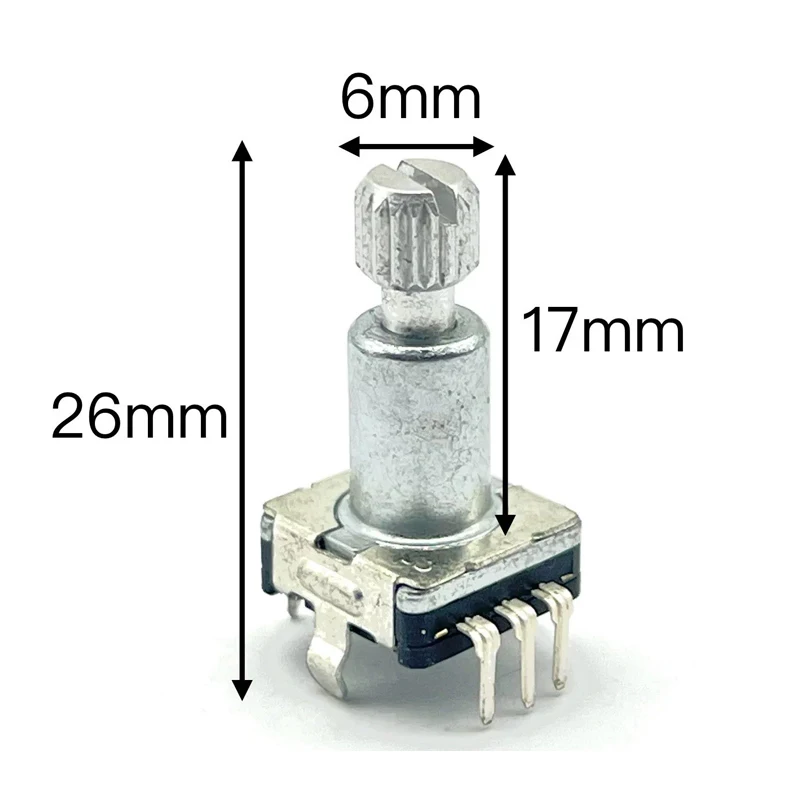 1PCS/LOTS 100% ALPS EC11 encoder 30 positioning 15 pulse belt press switch handle length 18mm IC Electronic components for Ardui