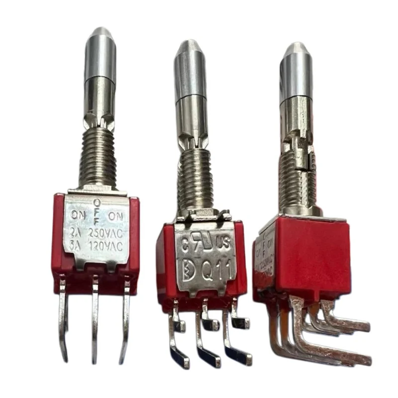 1PCS/LOTS 100% FOR dailywell Q11 bent foot 6-pin 3-speed lock toggle switch horizontal anti-collision shaking arm 1MD3TL2B25M6QE