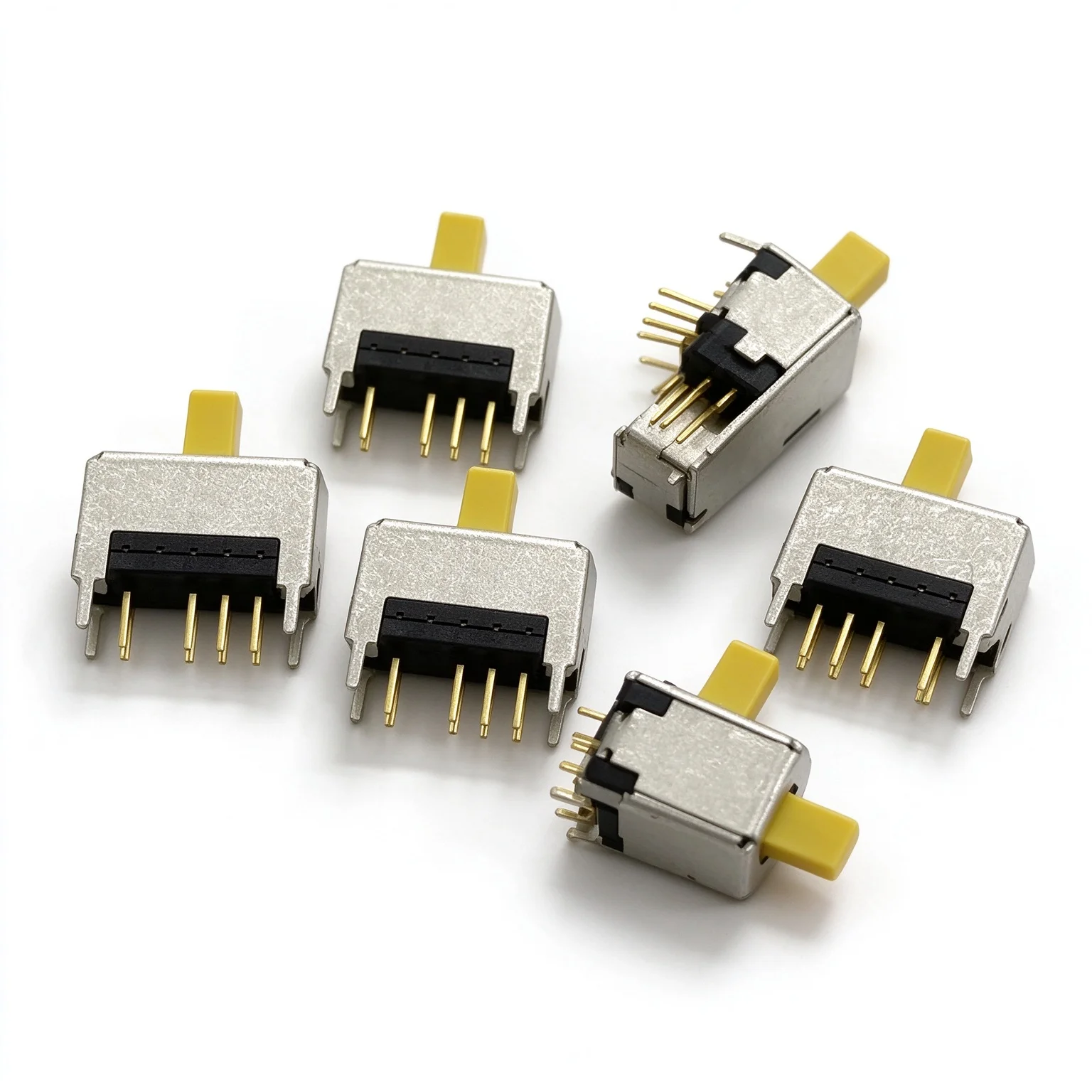 1PCS/LOTS Japan COPAL CRFS-2302W Vertical Double Row Toggle Switch 8-pin 3-position Slide Power Switch with Bracket