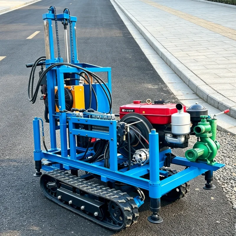Customized CE Certified High-Quality Mini Water Well Drilling Rig, Bestselling Shallow Water Well Drilling Machine