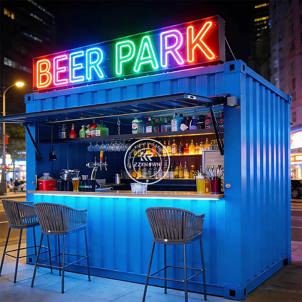 High Quality Prefab Container House Modular Homes Prefabricated New Container Restaurant Bar Coffee Shop Kiosk For Slae