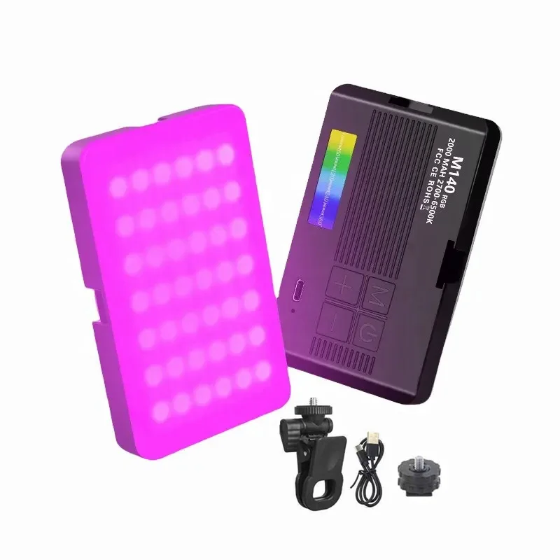 Photography Video Camera RGB Lighting Mini Bi-Color LED Panel Light for Selfie Tiktok Makeup Conference Gaming