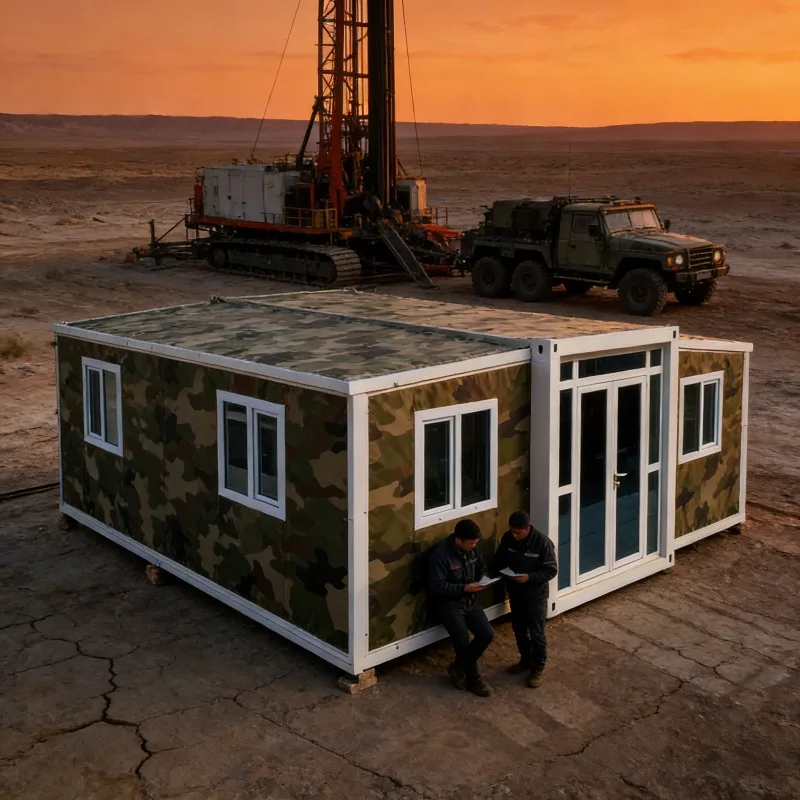2-4 Bedroom Expandable Container House 40ft Prefab Villa Foldable Luxury Mobile Home Waterproof Steel Quick Assembly for Hotel