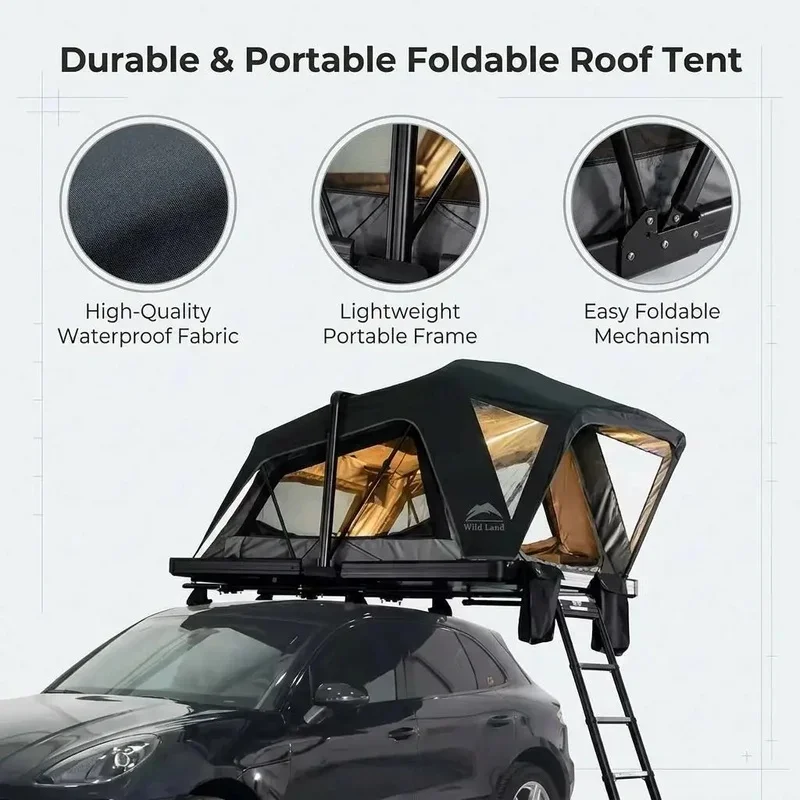 WaterproofHigh Quality Waterproof Car Roof Top SUV, Por Foldle Camping Tent Outdoor BBQ, Fishing &