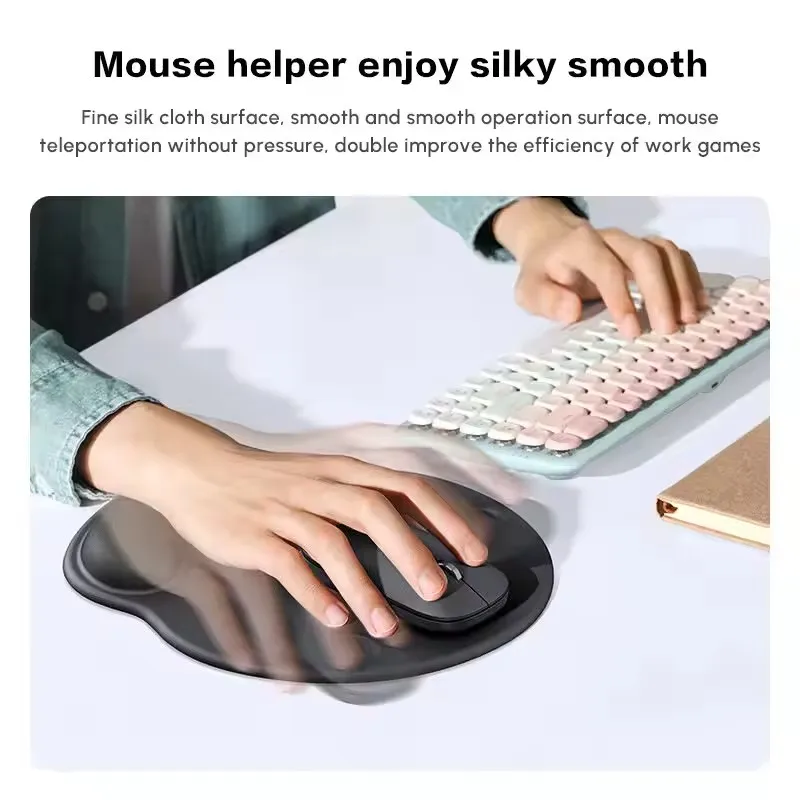 LP668 UGREEN Mouse Pad Wrist Support Ergonomic Mousepad Non-Slip Memory Foam for Office Home Computer PC Desk Fabric Mousepad