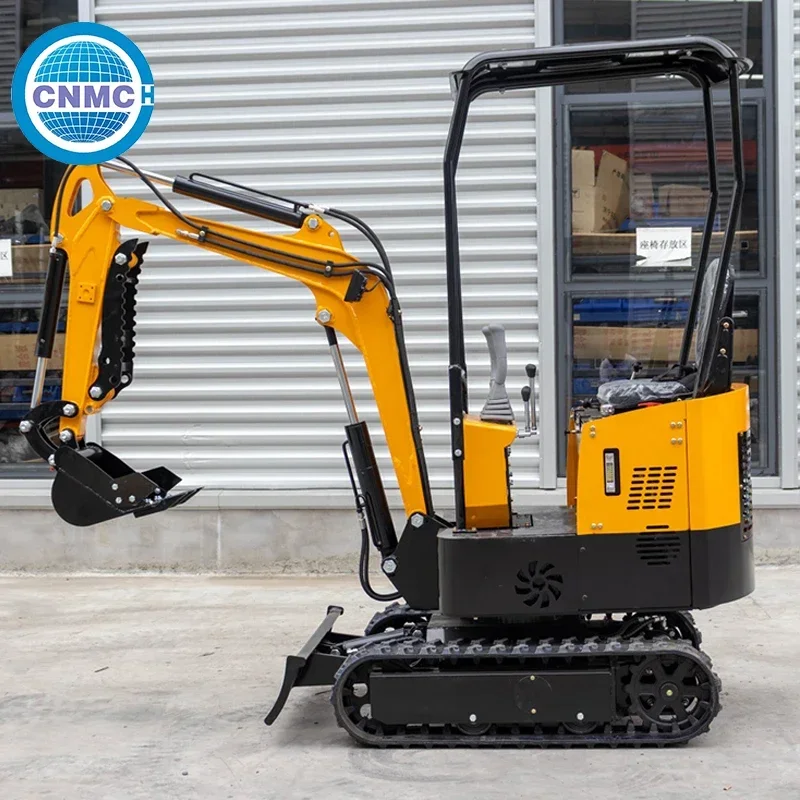 CNMC Mini Excavator 1ton Small Excavator Kubota Compact Portable Customizable Easy to Operate Farm Garden Europe Made in China