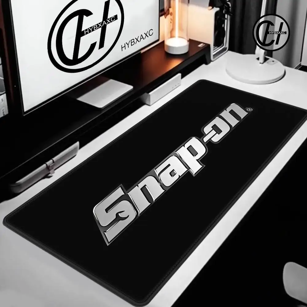 S-Snap on Cool Red Mouse Pad Desk Mat Large Non-slip Anti-fray Keyboard Ergonomic Office Rubber PC Home Custom