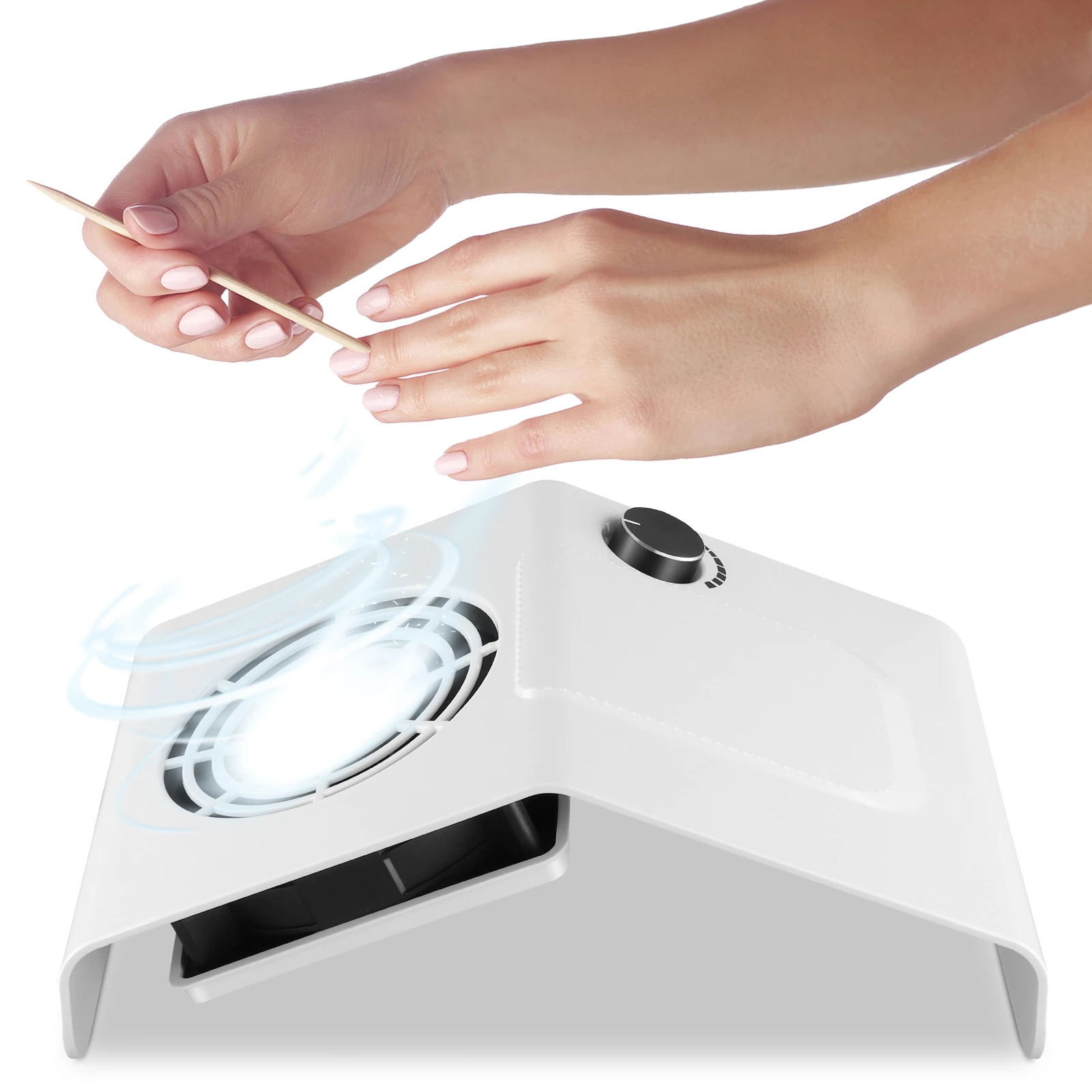Nail Art Vacuum Cleaner 80W Nail Adjustable Speed Dust Collector With Filter Screen High Suction Power For Dust Suction