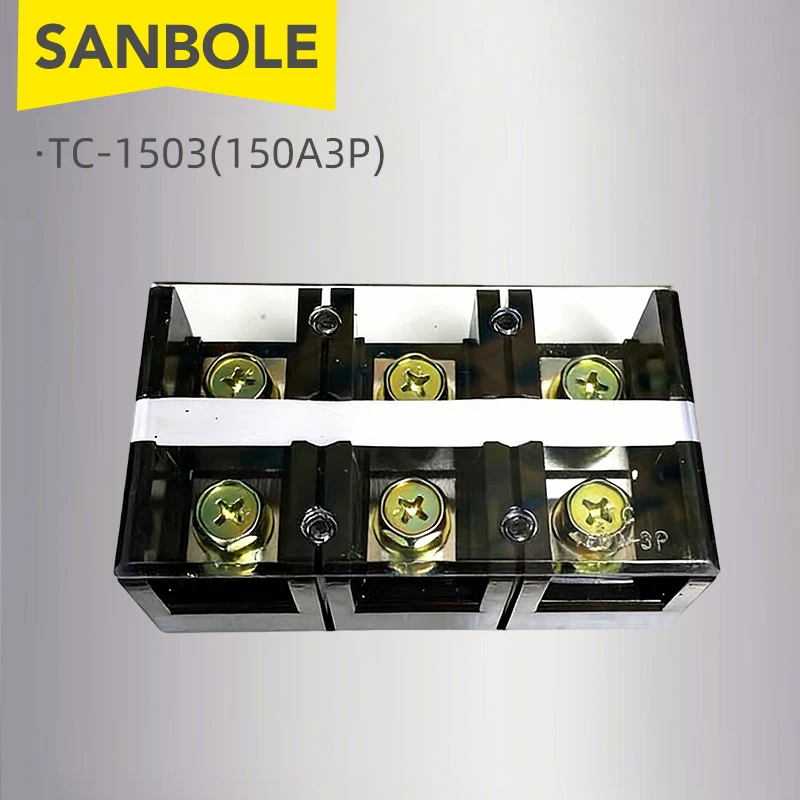 Fixed Terminal BlockTC-1503 150A 3P 600V Connector Dual Row 40-60mm2 Copper Stable Industrial Power Wiring Connection