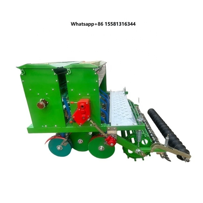 High Efficiency 7 Row Double Box Wheat Sower & Fertilizer Disc Grain Seeder for Planting & Nutrient Supply Seeders Transplanters