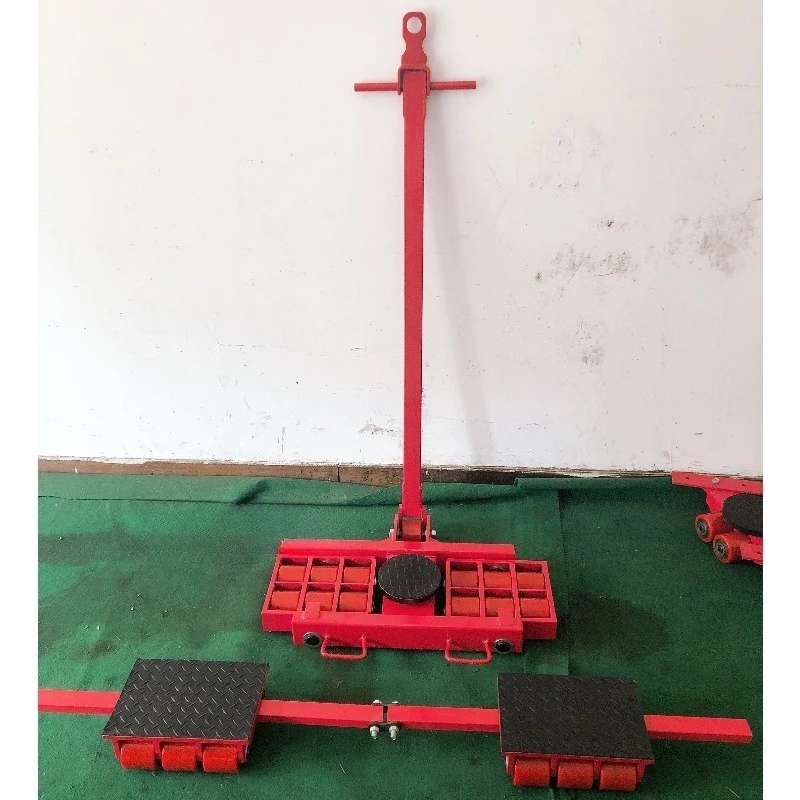 Dual Row Machinery Moving Skate 8T 48T Combined Use Heavy Duty Equipment Transport Dolly For Large Industrial Goods Shifting