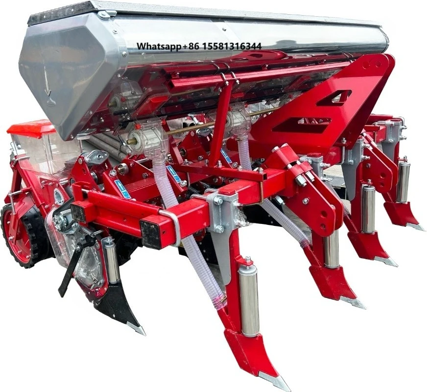 Agricultural Machine New Pneumatic Precision Automatic Maize Planter 4 Rows Tractor Seeder Bean Seedling Transplanter