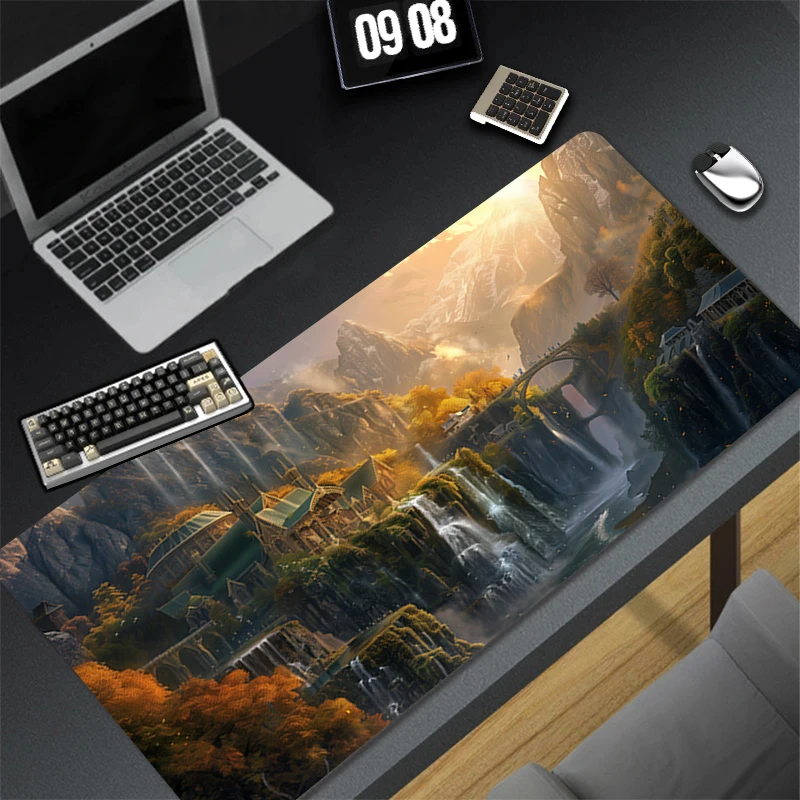 Mousepad Rubber Mouse Pad Gaming The Lord of the Rings Accessories PC Gamer Cabinet Carpet Office Computer Desk Mat Keyboard Pad