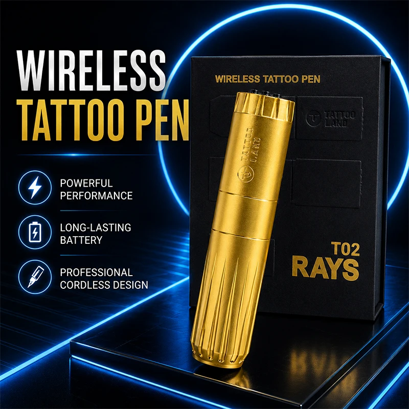 Wireless Tattoo Machine Pen Professional Rotary Tattoo Gun Cordless Tattoo Pen Stable Power Motor for Lining Shading Coloring Ta