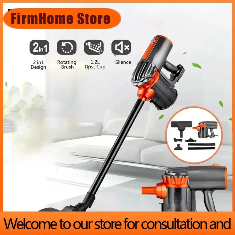 FirmHome Store600W Corded Vacuum Cleaner Household Handheld Multifunction 2-in-1 Strong Suction Vacuum Cleaner 16KPa Dust Collec
