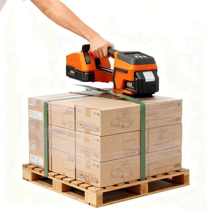 Wholesale 3500N 4000mAH/18V Portable Hot Melt Battery Rechargeable Baler Handheld Electric PP/PET Mini Strapping Machine