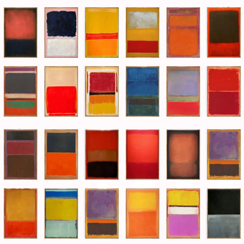 Wall Decor, Mark Rothko Poster Sets, Rothko Print, Abstract Art, Print, Vintage Art, Minimalist Poster, Interior Design