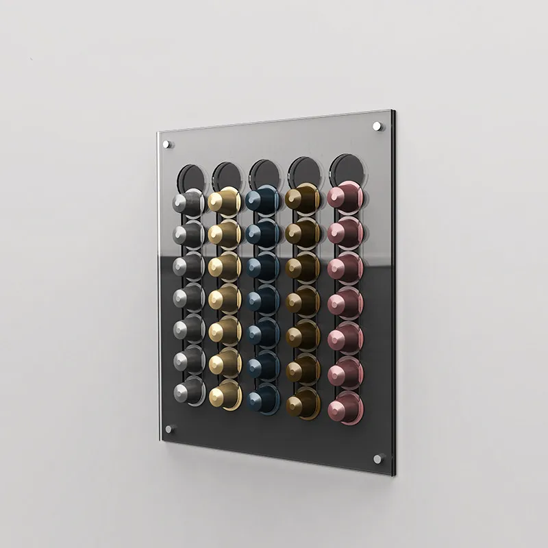 Durable And Transparent Coffee Capsule Storage Versatile Display Coffee Capsule Holder Organized Storage Space-saving Design