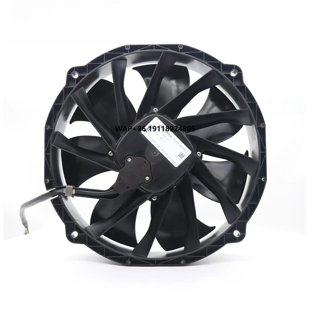 W3G300-BV25-33 W3G300-QX25-33 26V DC 380W 14.6A EC Rail Transit Condenser Automotive Air Conditioner Axial Cooling Fan