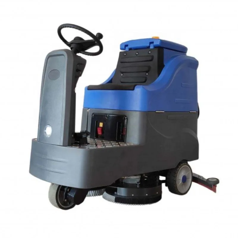 Industrial  Cleaning Equipment Hand Push Floor Scrubber Walk Behind Scrubber Dryer for Professional Concrete Surface Scrubbing