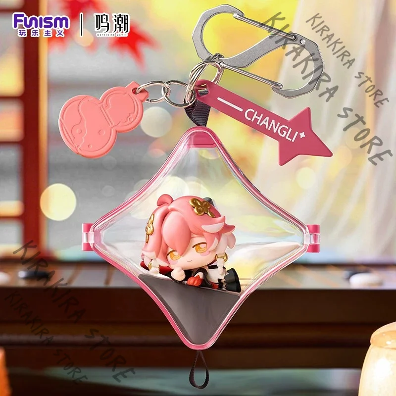 Wuthering Waves CALCHARO Zhezhi Jinhsi Verina Yinlin Keychain Keyring Cosplay Badge Ornament Figurine Model Kit Bag Pendant Gift