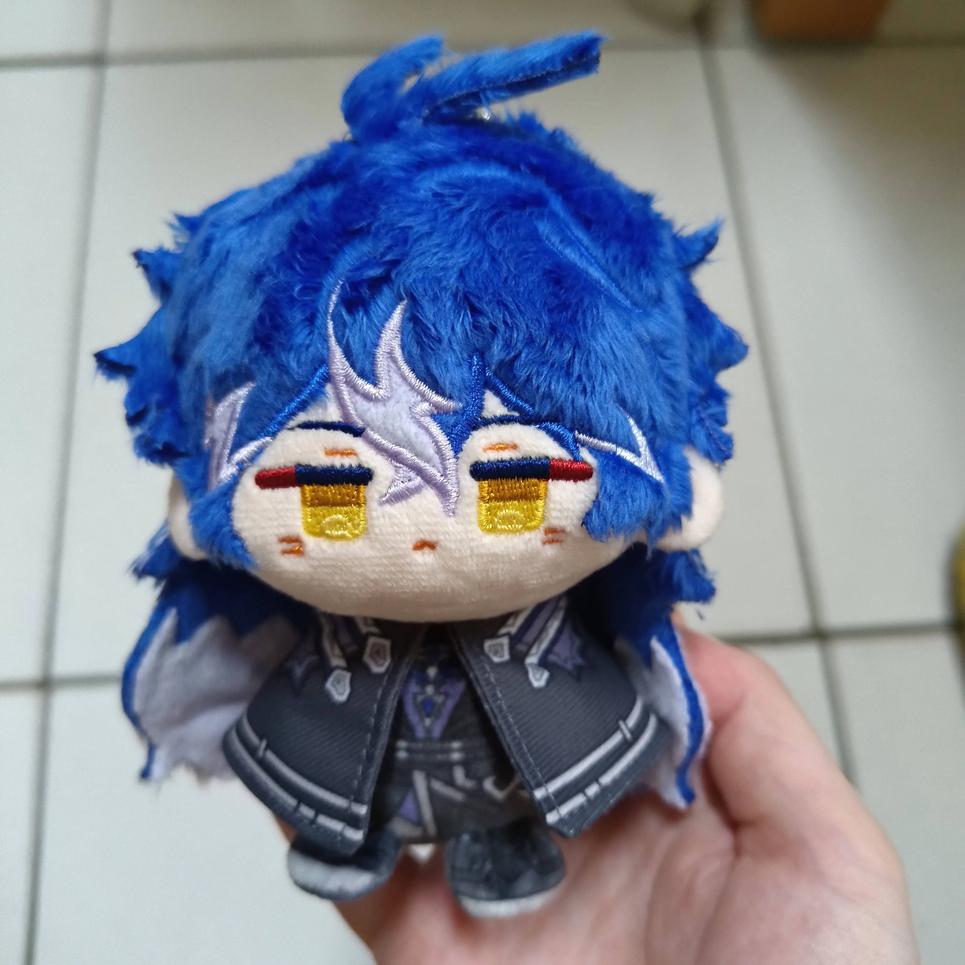 Genshin Impact Plush Doll Varka Durin Kyryll Chudomirovich Flins Doll for Lauma Aino Jahoda Nefer 12cm Cosplay Keychain Pendant