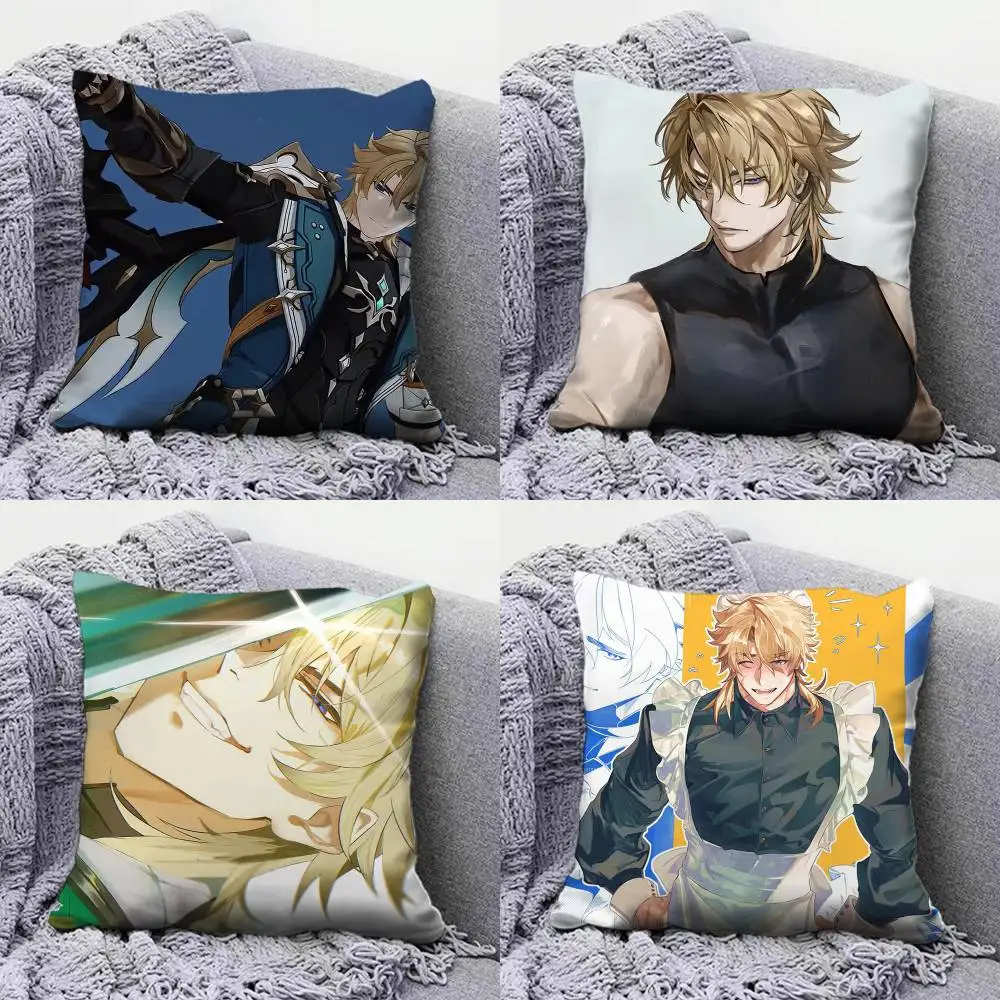 Varka Game Genshin Impact  Pillow Covers, Home Sofa Cushion Covers and Aecorative Custom
