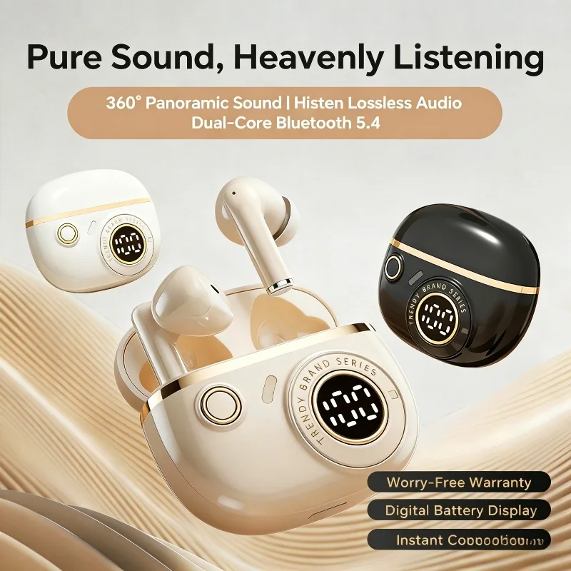 New Hot TWS Wireless In-ear Bluetooth Headset Waterproof Earphone Sports Game Sleep Stereo Comforts Headphone For Xiaomi Airpod