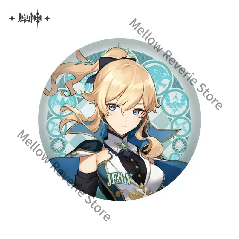 Genshin Impact Theme Series Personage Badge Gift Goods Game Ambitus Cosplay Emblem Varka Amber Kaeya Lisa Mika Noelle Eula Jean