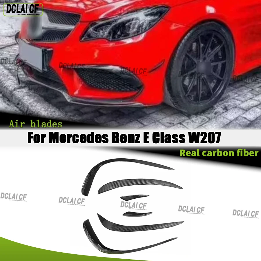 For Mercedes Benz E Class W207 2014-2016 Sports Carbon fiber wind knife fog lamp air vent decorative strip Upgrade body kit
