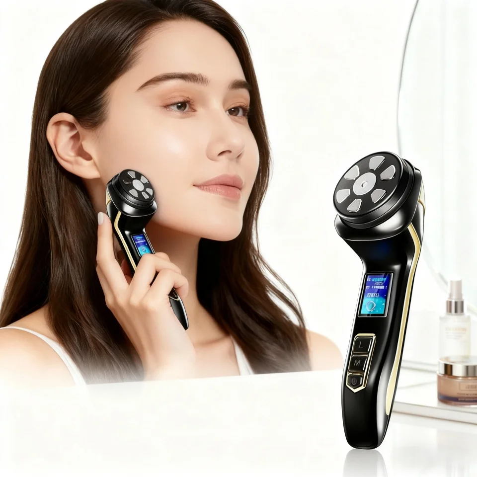 Mini 4 IN 1 Anti-aging Machine Portable RF Ultrasonic Anti-aging Tool for Wrinkle Removal Face Lifting Treatment Skin Care