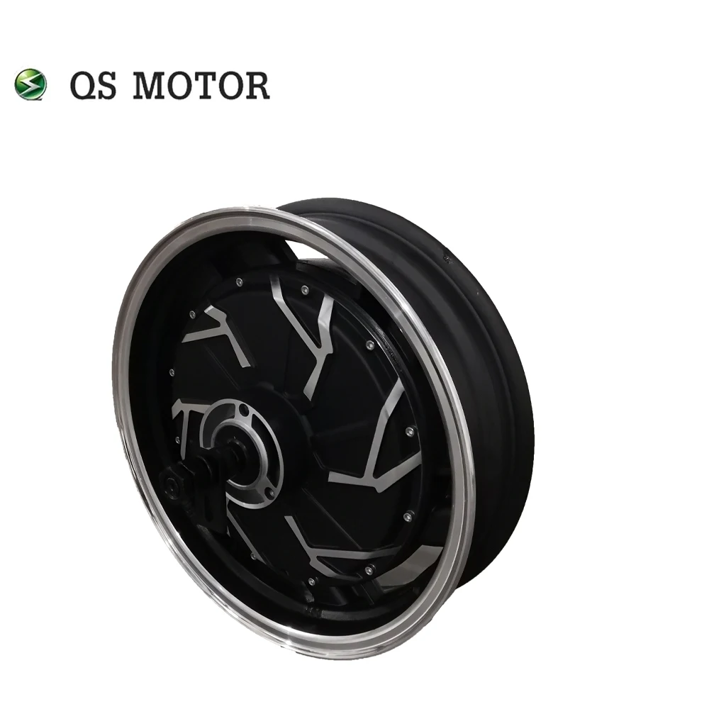 QS Motor 14*3.5inch 3000W 260 V4 Hot Sale BLDC Gearless Motor In-wheel Hub Motor for Electric Scooter