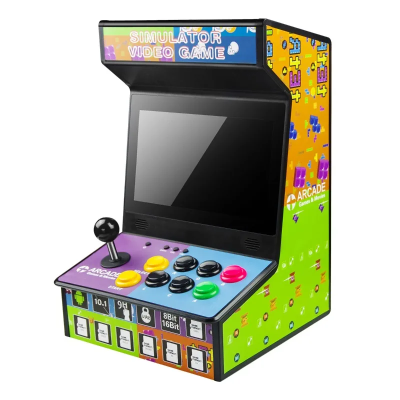 Retro Mini Game Arcade Emulator Built-in Battery 10 Inch Monitor USB Charging Port Nostalgic Classic
