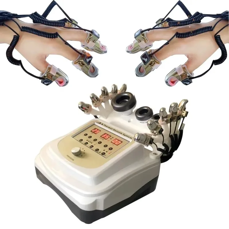 Portable Vacuum Body Massage Device With Microcurrent Galvanic Golden Finger EMS Facial Tightening And Body Heat Therapy Beauty