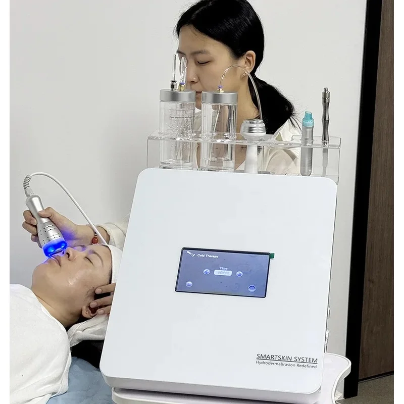 4-in-1 Hydra Dermabrasion Facial Machine Vacuum Blackhead Removal, Diamond Peeling, Cold Hammer, and Ultrasonic Deep Cleansin