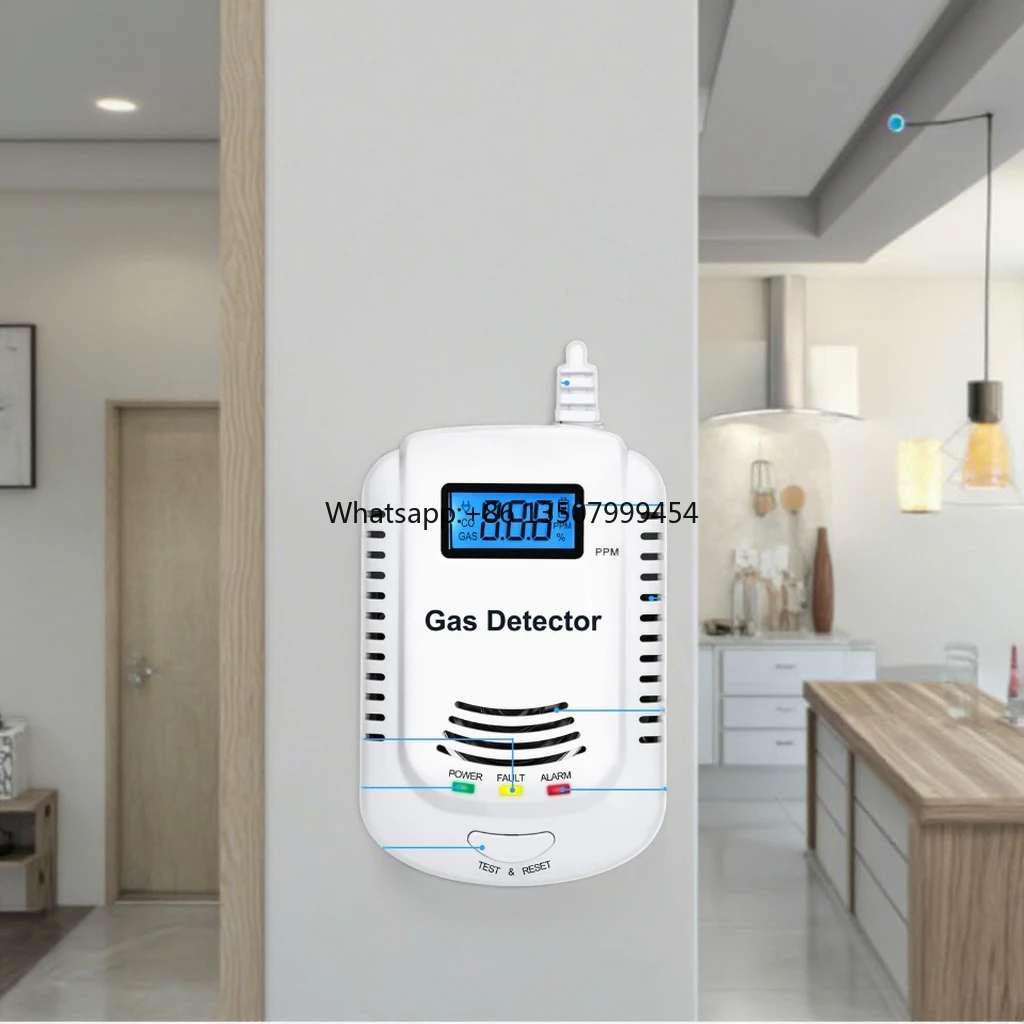 Wholesale Portable Fire Alarm Combustion LPG Gas Detectors for Car AC Natural Gas Detection ABS Plastic 10m Range Sound Alarm