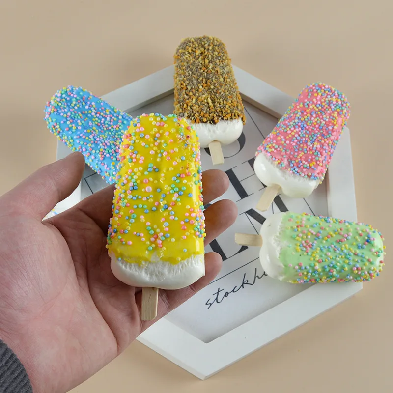 Simulation Ice Cream Fake Cake Artificial Food Children Toys Wedding Party Bakery Dessert Window Decoration Photography Prop
