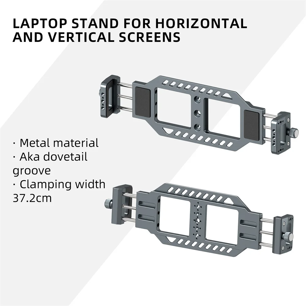 LEAPLIGHT Large Size Laptop Holder Adjustable Notebook Stand Portable Anti-Slip Computer Holder For Macbook w 1/4'' for Tripod
