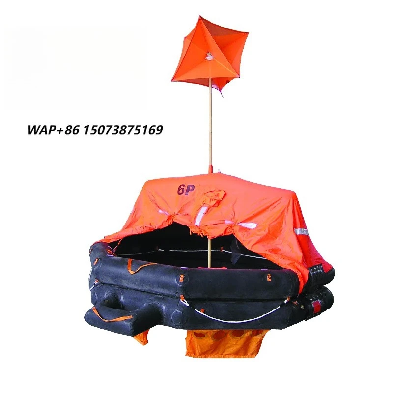 SOLAS MED Throw Overboard Inflatable Life Raft,6-35 person, CCS & EC Certified Marine Lifesaving Rubber Liferaft